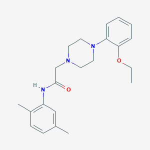 molecular formula C22H29N3O2 B5449009 N-(2,5-dimethylphenyl)-2-[4-(2-ethoxyphenyl)piperazin-1-yl]acetamide 