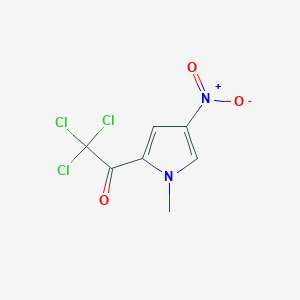molecular formula C7H5Cl3N2O3 B054491 2,2,2-Trichloro-1-(1-methyl-4-nitro-1h-pyrrol-2-yl)ethanone CAS No. 120122-47-6