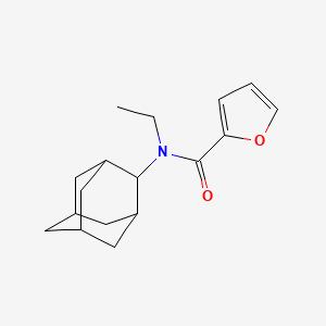 molecular formula C17H23NO2 B5449332 N-(2-adamantyl)-N-ethylfuran-2-carboxamide 
