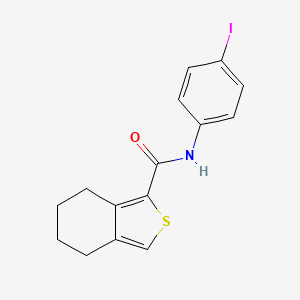 molecular formula C15H14INOS B5449364 N-(4-iodophenyl)-4,5,6,7-tetrahydro-2-benzothiophene-1-carboxamide 