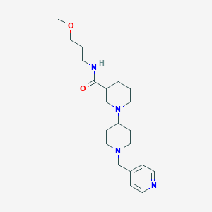 molecular formula C21H34N4O2 B5449581 N-(3-methoxypropyl)-1'-(pyridin-4-ylmethyl)-1,4'-bipiperidine-3-carboxamide 