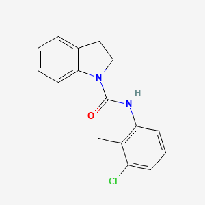 molecular formula C16H15ClN2O B5449746 N-(3-chloro-2-methylphenyl)-1-indolinecarboxamide 