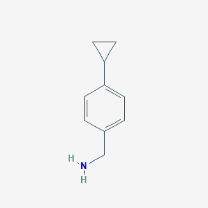molecular formula C10H13N B054498 (4-Cyclopropylphenyl)methanamine CAS No. 118184-67-1