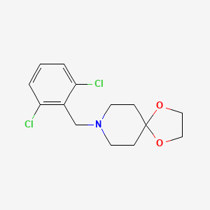 molecular formula C14H17Cl2NO2 B5449843 8-(2,6-dichlorobenzyl)-1,4-dioxa-8-azaspiro[4.5]decane 