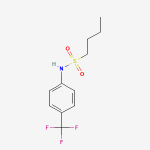 molecular formula C11H14F3NO2S B5449869 N-[4-(trifluoromethyl)phenyl]butane-1-sulfonamide 