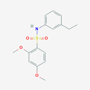 molecular formula C16H19NO4S B5450043 N-(3-ethylphenyl)-2,4-dimethoxybenzenesulfonamide 