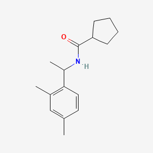 molecular formula C16H23NO B5450263 N-[1-(2,4-dimethylphenyl)ethyl]cyclopentanecarboxamide 