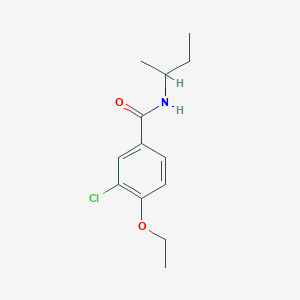 molecular formula C13H18ClNO2 B5450277 N-(sec-butyl)-3-chloro-4-ethoxybenzamide 