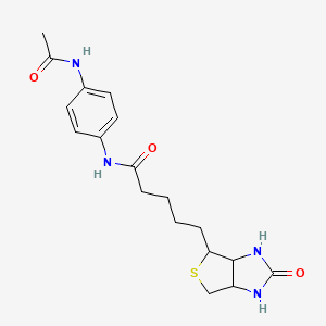 molecular formula C18H24N4O3S B5450537 N-[4-(acetylamino)phenyl]-5-(2-oxohexahydro-1H-thieno[3,4-d]imidazol-4-yl)pentanamide 