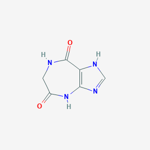 molecular formula C6H6N4O2 B054513 1,4,6,7-Tetrahydroimidazo[4,5-E][1,4]diazepine-5,8-dione CAS No. 119584-65-5