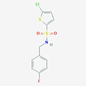 5-chloro-N-(4-fluorobenzyl)thiophene-2-sulfonamide