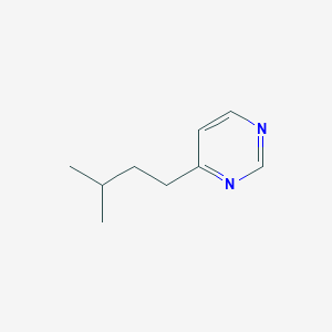 molecular formula C9H14N2 B054516 4-(3-Methylbutyl)pyrimidine CAS No. 116186-27-7