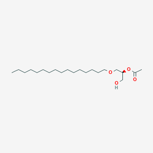 molecular formula C21H42O4 B054517 1-O-十六烷基-2-乙酰基-sn-甘油 CAS No. 77133-35-8