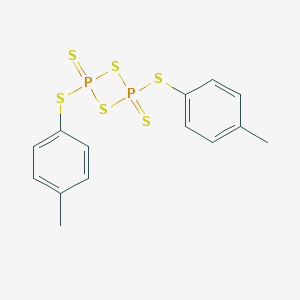 molecular formula C14H14P2S6 B054519 2,4-Bis(p-tolylthio)-1,3-dithia-2,4-diphosphetane-2,4-disulfide CAS No. 114234-09-2