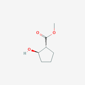 molecular formula C7H12O3 B054521 methyl (R,R)-2-hydroxycyclopentanecarboxylate CAS No. 124150-22-7