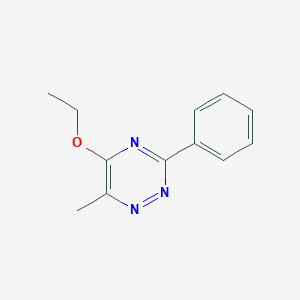 molecular formula C12H13N3O B054527 5-Ethoxy-6-methyl-3-phenyl-1,2,4-triazine CAS No. 116177-94-7
