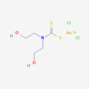 molecular formula C5H10AuCl2NO2S2 B054528 Hedcdg CAS No. 119251-62-6