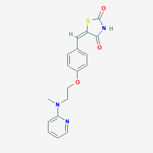 5-[4-[2-[N-Methyl-N-(2-pyridinyl)amino]ethoxy]benzylidene]-2,4-thiazolidinedione