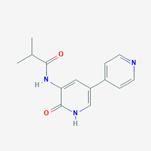 2-methyl-N-(2-oxo-5-pyridin-4-yl-1H-pyridin-3-yl)propanamide