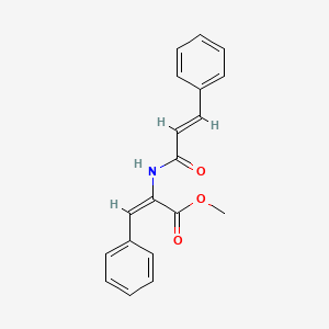 molecular formula C19H17NO3 B5455072 methyl (E)-3-phenyl-2-[[(E)-3-phenylprop-2-enoyl]amino]prop-2-enoate 
