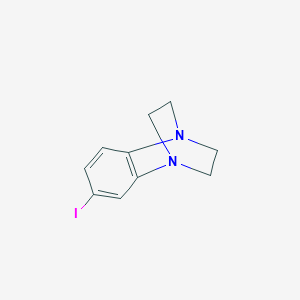 molecular formula C10H11IN2 B5455377 4-iodo-1,8-diazatricyclo[6.2.2.0~2,7~]dodeca-2,4,6-triene 