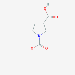 molecular formula C10H17NO4 B054565 1-Boc-pyrrolidine-3-carboxylic acid CAS No. 59378-75-5