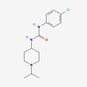 molecular formula C15H22ClN3O B5456755 N-(4-CHLOROPHENYL)-N'-(1-ISOPROPYL-4-PIPERIDYL)UREA 