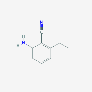 molecular formula C9H10N2 B054568 2-Amino-6-ethylbenzonitrile CAS No. 123241-41-8