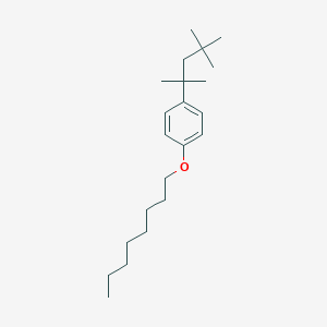 molecular formula C22H38O B054569 1-(Octyloxy)-4-(2,4,4-trimethylpentan-2-yl)benzene CAS No. 111153-58-3