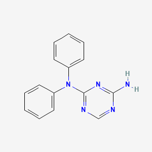 molecular formula C15H13N5 B5457120 N2,N2-DIPHENYL-1,3,5-TRIAZINE-2,4-DIAMINE 