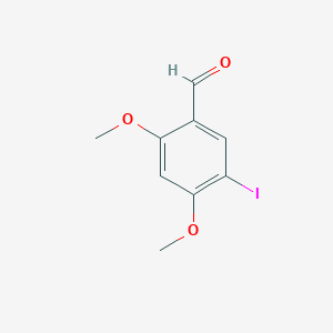 molecular formula C9H9IO3 B054573 5-Iodo-2,4-dimethoxybenzaldehyde CAS No. 121177-67-1