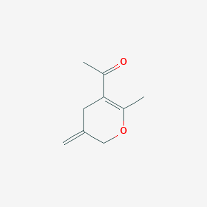 B054576 1-(2-Methyl-5-methylidene-4H-pyran-3-yl)ethanone CAS No. 115975-07-0
