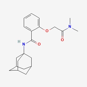 molecular formula C21H28N2O3 B5457903 N-(1-adamantyl)-2-[2-(dimethylamino)-2-oxoethoxy]benzamide 