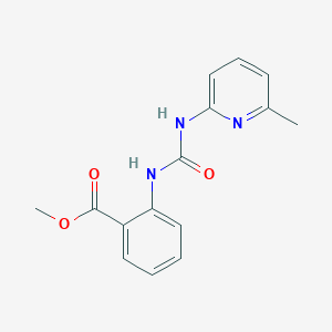 molecular formula C15H15N3O3 B5458103 METHYL 2-({[(6-METHYL-2-PYRIDYL)AMINO]CARBONYL}AMINO)BENZOATE 