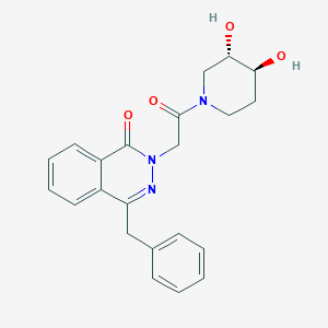 molecular formula C22H23N3O4 B5458633 4-benzyl-2-[2-[(3S,4S)-3,4-dihydroxypiperidin-1-yl]-2-oxoethyl]phthalazin-1-one 