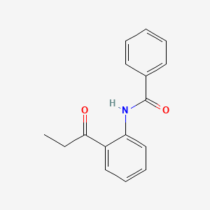 molecular formula C16H15NO2 B5458858 N-(2-propanoylphenyl)benzamide CAS No. 351342-74-0