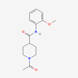 molecular formula C15H20N2O3 B5458977 1-acetyl-N-(2-methoxyphenyl)piperidine-4-carboxamide 