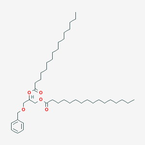 molecular formula C42H74O5 B054596 1,2-Dipalmitoyl-3-O-benzyl-rac-glycerol CAS No. 69176-47-2
