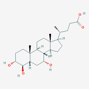 3alpha,4beta,7alpha-Trihydroxy-5beta-cholan-24-oic Acid