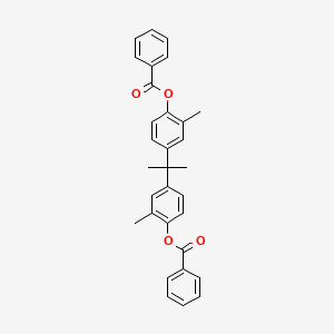 molecular formula C31H28O4 B5459829 5,5'-Isopropylidenebis[2-(benzoyloxy)toluene] 