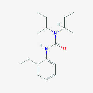molecular formula C17H28N2O B5459841 1,1-Dibutan-2-yl-3-(2-ethylphenyl)urea 