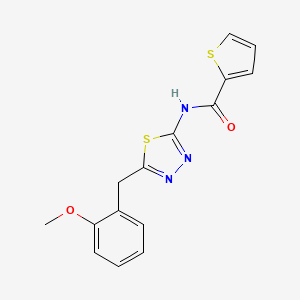 molecular formula C15H13N3O2S2 B5459903 N-{5-[(2-METHOXYPHENYL)METHYL]-1,3,4-THIADIAZOL-2-YL}THIOPHENE-2-CARBOXAMIDE 