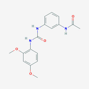 molecular formula C17H19N3O4 B5460066 N-(3-{[(2,4-dimethoxyphenyl)carbamoyl]amino}phenyl)acetamide 