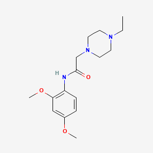 molecular formula C16H25N3O3 B5460136 N-(2,4-dimethoxyphenyl)-2-(4-ethylpiperazin-1-yl)acetamide 