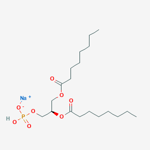 molecular formula C19H36NaO8P B054602 辛酸二酯磷脂酸钠 CAS No. 178603-80-0