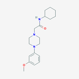molecular formula C19H29N3O2 B5460475 N-cyclohexyl-2-[4-(3-methoxyphenyl)piperazin-1-yl]acetamide 