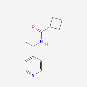 molecular formula C12H16N2O B5461367 N-[1-(pyridin-4-yl)ethyl]cyclobutanecarboxamide 