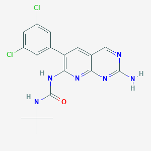 1-(2-Amino-6-(3,5-dichlorophenyl)pyrido[2,3-d]pyrimidin-7-yl)-3-(tert-butyl)urea