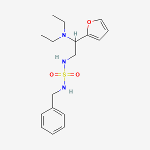 molecular formula C17H25N3O3S B5461472 N-benzyl-N'-[2-(diethylamino)-2-(2-furyl)ethyl]sulfamide 