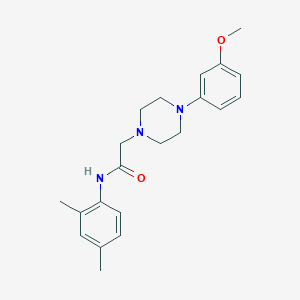 molecular formula C21H27N3O2 B5461750 N-(2,4-dimethylphenyl)-2-[4-(3-methoxyphenyl)piperazin-1-yl]acetamide 